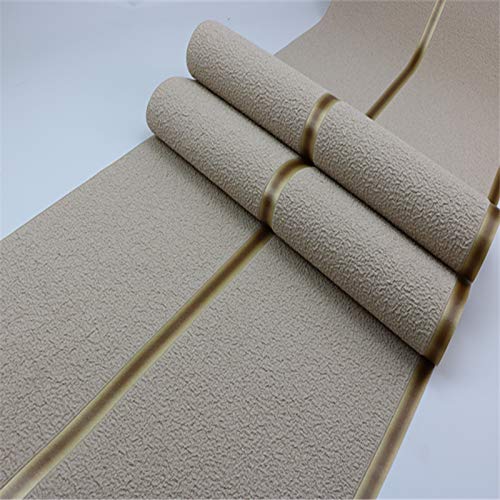 Papier peint en daim chic kaki rayé pour un salon haut de gamme