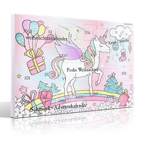 MJARTORIA Schmuck Adventskalender 2025 Mädchen Weihnachtskalender Damen...