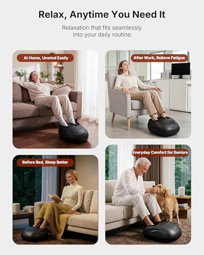 KNQZE Shiatsu Foot Massager w/ Heat and Air Compression 55.00 + Free Shipping + 50% Off Code 8QKF3MN9 - image 7