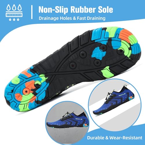 Image of Mishansha Water Shoes for Women Men, Quick-Dry Barefoot Swim Shoes with Drainage Holes, Lightweight Aqua Shoe for Beach Pool River Boating Yoga Walking