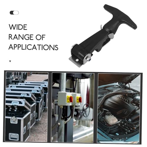 Loquets handle flexibles acier inoxydable fermeture réglable noire boîte à outils