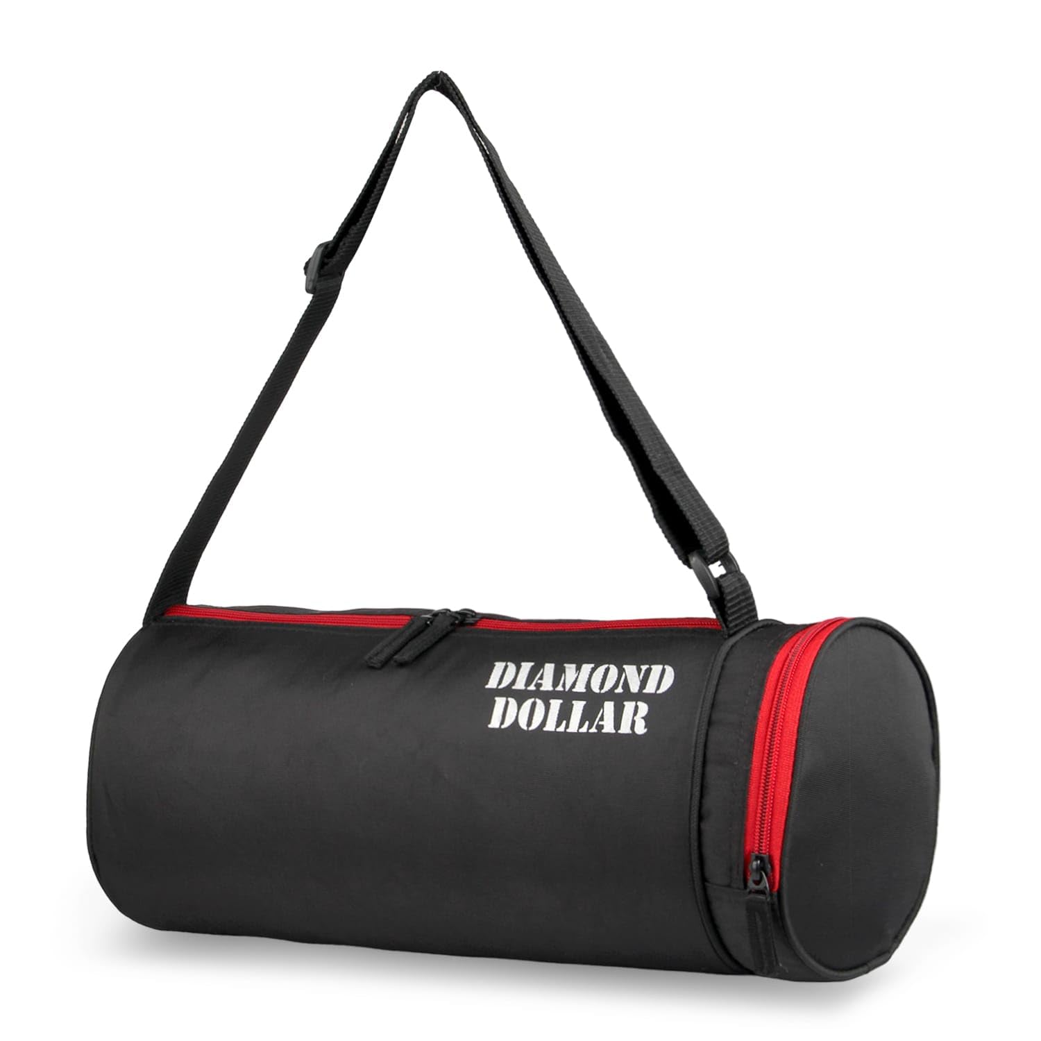 Diamond Dollar Stylish & Spacious Weekender Duffle Bag for Travel for Men and Women(Redblk-@1) (Black)-picture-32