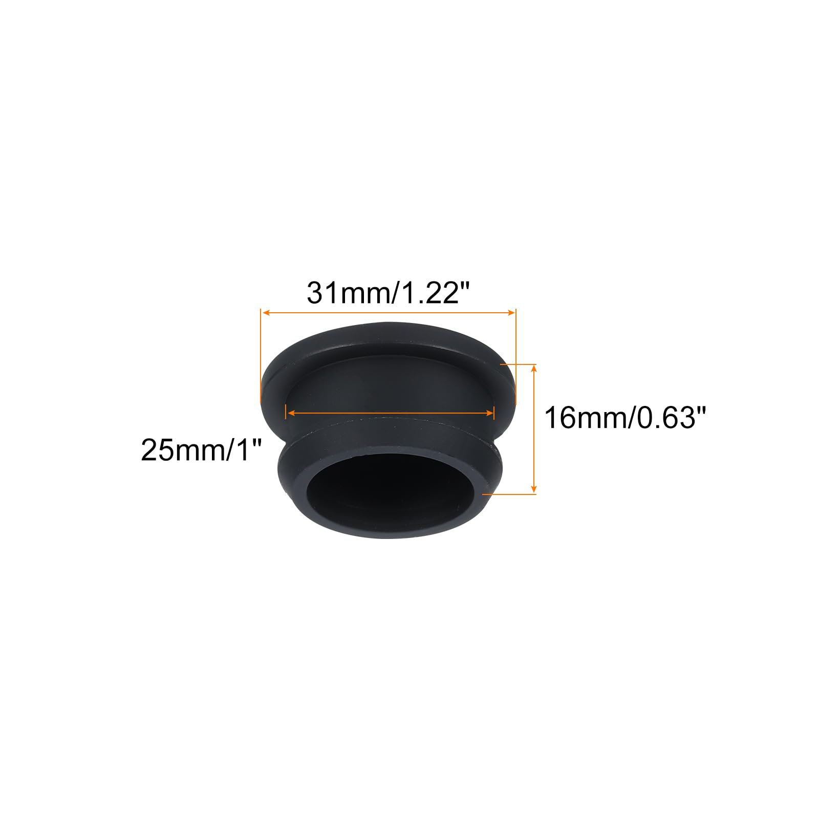 Rebower Snap in Locking Hole Plugs Rubber Panel Seal Cover Drilled Silicone Caps - Image 2