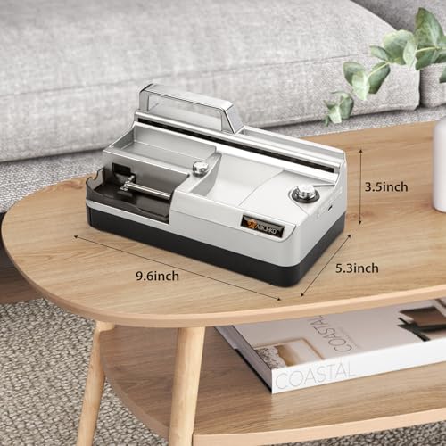 Electric Cigarette Rolling Machine, Automatic Cones Loader, Mini Portable Pre Rolled Cones Filling Maker, Automatic Roller, 312A Silver - Image 6
