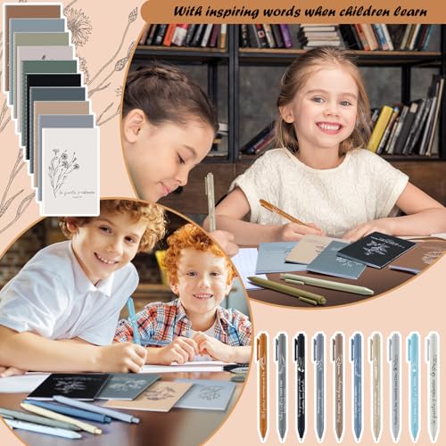 Carnet de notes et stylo Sayglossy avec versets de la Bible en espagnol pour l'église