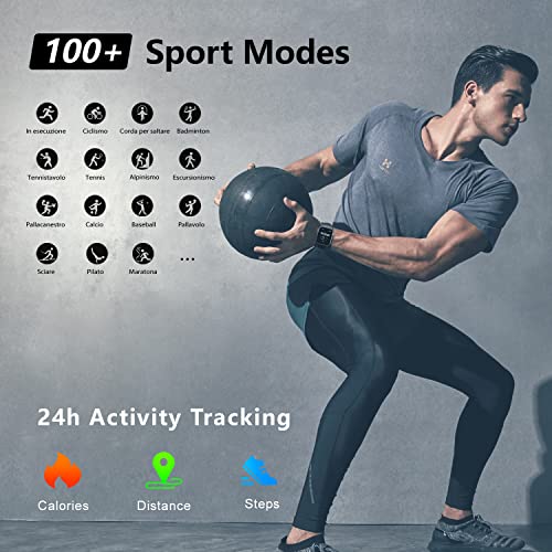 Dewnite Smart Watch For Women And Men, Ip67 Waterproof Fitnesss Tracker With Heart Rate Monitor, Activity Trackers With Text And Call For Ios Iphone And Android, Blood Pressure Monitor Blood Oxygen #TOP2