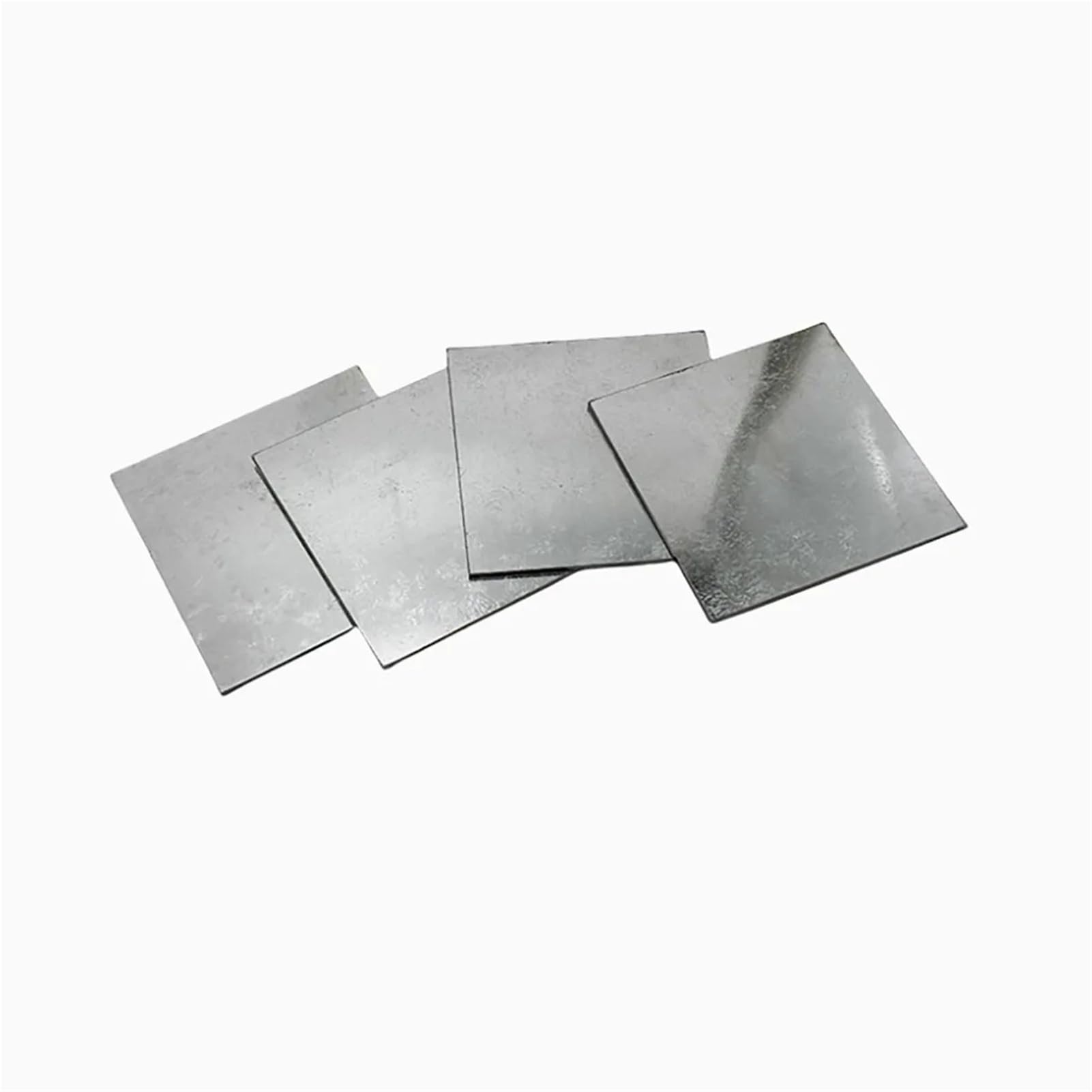 Lamiera di ferro zincata, lamiera di ferro bianca, spessore 0,6 mm-5 mm(100X100X5mm 2pcs)