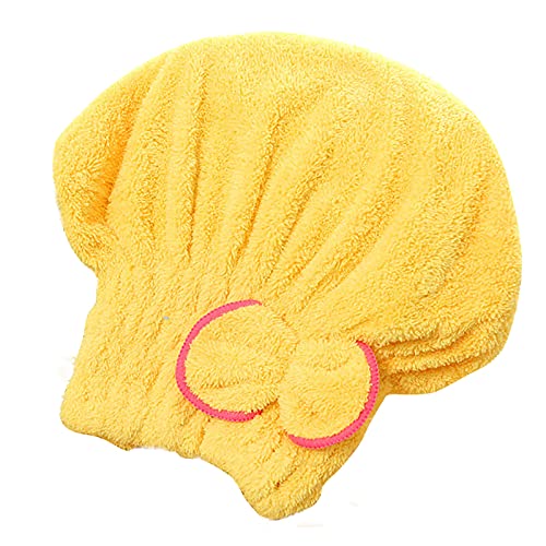 Rpporm Microfiber Hair Drying Caps Quick Dry Hair Towel Super Soft Absorbent Hair Towel Wrap No Frizz Hair Turban Coral Fleece Dry Hair Cap Bathing Wrapped Cap for Women Girls