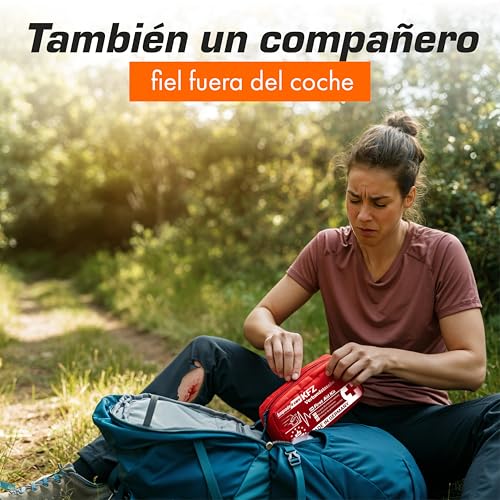 Upgrade4cars 2 x Botiquin de Primeros Auxilios para Coche, Casa, Viaje, Senderismo, etc. Bolsa Médica Completo 2025 Rojo Caja Emergencia Portátil para toda Europa - imagen 6