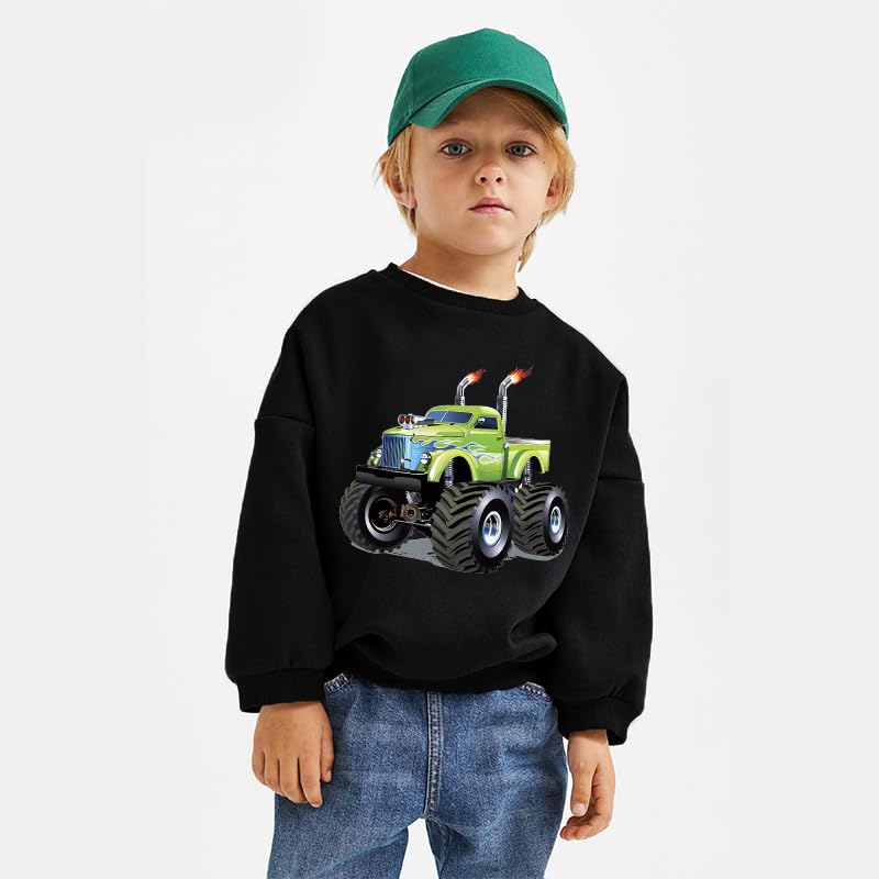 Tkria Boys Garbage Sweatshirts Top Shirt Toddler Monster Truck Pullover Clothes Kids Christmas Outfits 2-12T3