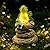 Ovewios Solar Garden Statues Outdoor Frog Decor, Garden Sculptures Stones Solar Statue Novelty Yoga Frog Figurine Decoration for Patio Yard Porch Art Home Decor