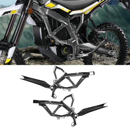 OICCTBF Frame Guards Kit Carbon Fiber Pattern Body Frame Fairing Protective Cover Protector Guard Sticker Side Body Panel Side Spoiler Cowl Accessoires for Sur Ron Ultra Bee