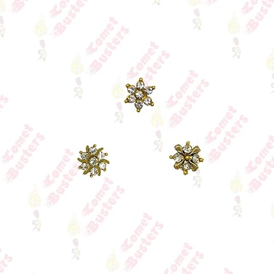 Buy Comet Busters Fake Nose Stud Stickers Self Adhesive Nose Stick Ons ...