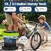 GROWNEER Pressure Washer, 12L Tank Foldable Pressure Washer, 2000 mAh Battery, Ideal for Bicycle Cleaning, Camping, Yard Work, and Dog Washer, USB-C Charging, 2.3m Hose, IPX5