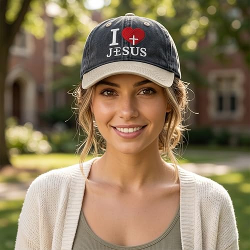 Image of I, Love Embroidered Baseball Cap