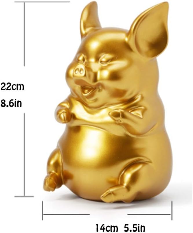 貯金箱 おもしろ かわいい貯金箱の樹脂のお金の瓶の創造的な大容量の動物モデリングのお金ボックス大人の子供のギフト家の装飾 貯金箱豚
