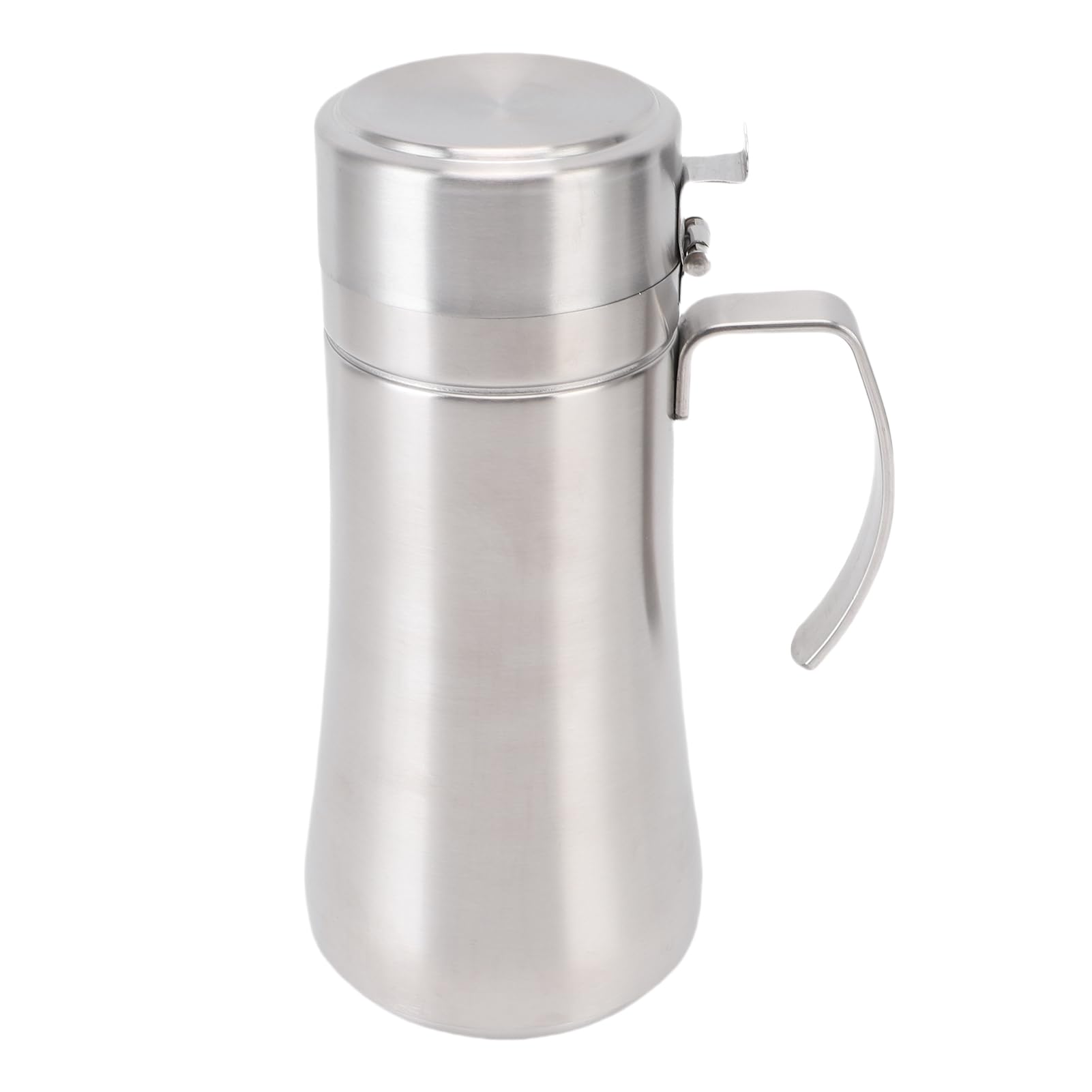 Bottiglia dispenser di olio in acciaio a tenuta stagna, contenitore multiuso per aceto con coperchio, per cucina, cucina, barbecue, strumento essenziale da cucina, 500 ml