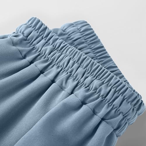 Boys' Baggy Cargo Shorts Fall Casual Elastic Waist Knee Length Wide Leg Pockets 2025 Vacation Short Pants 3-14 Years2