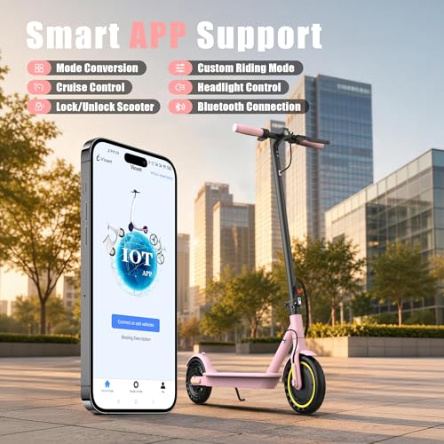 Image of WERHY Electric Scooter, 500W /800W /1000W Powerful Motor & 19 /22 MPH Top Speed, 16 /25 Miles Range, Folding E Scooter with Dual Braking for Teens and Adults