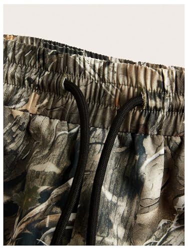 SOLY HUX Women's Plus Size Camo Pants Drawstring Elastic Waist Joggers Pants Sweatpants3