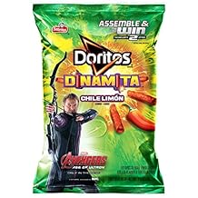 Doritos Dinamita Rolled Tortilla Chips, Chile Limon, 9.25 Ounce Pack of 10
