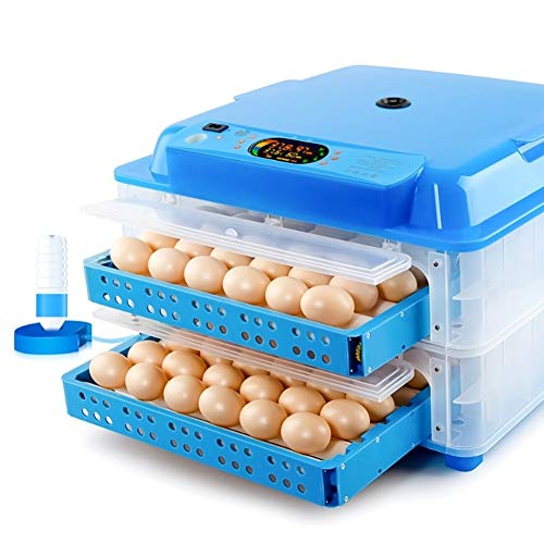 ZFF Egg Incubator Turn Automatic Water Intake Digital Poultry Hatcher Temperature Humidity Control For Chickens Ducks Goose Birds (Size : 128Egg)
