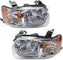 Garage-Pro Headlight Assembly Compatible with 2001-2004 Ford Escape Halogen, Set of 2, Driver and Passenger Side, Clear Lens