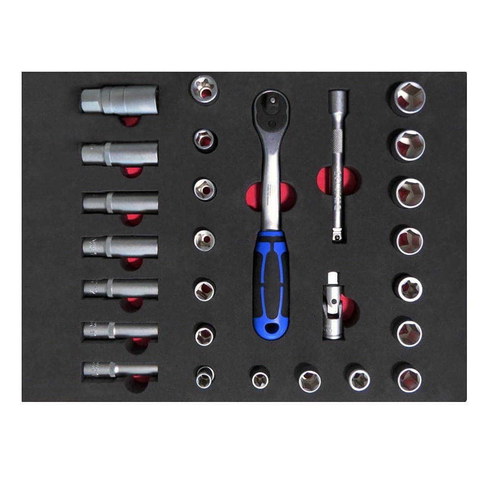 Brio 1401-LM27 Lokma Set 3/8-27 Parça Sünger Yataklı