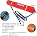 BABYCE 1/2/3 Pcs High Density Water Parks Float Buoy for Lifesaving, Pool Rescue Tube for Swimmers, Lifeguard Rescue Equipment with Reflective Strips for Sports Venues Lakes(Red 3pcs,L 39.4