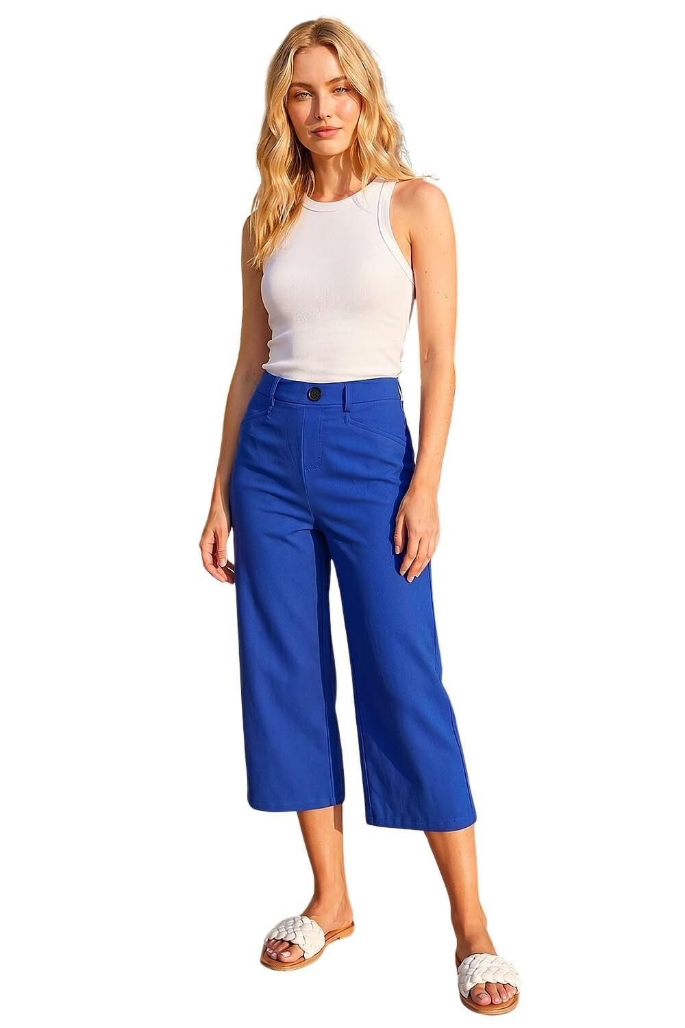 Roman - Women's Culottes - Stretch Bengaline - Size 12 - Midnight