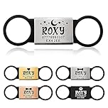 Dog Tags for Pets Engraved UK Slide on Dog Tag Personalised Silent Dog ID Tag Dangle-Free Slide on Collar Identity Tags Engraved UK Personalised ID Tags for Pets Kitty Cat Puppy (Silver Plate)