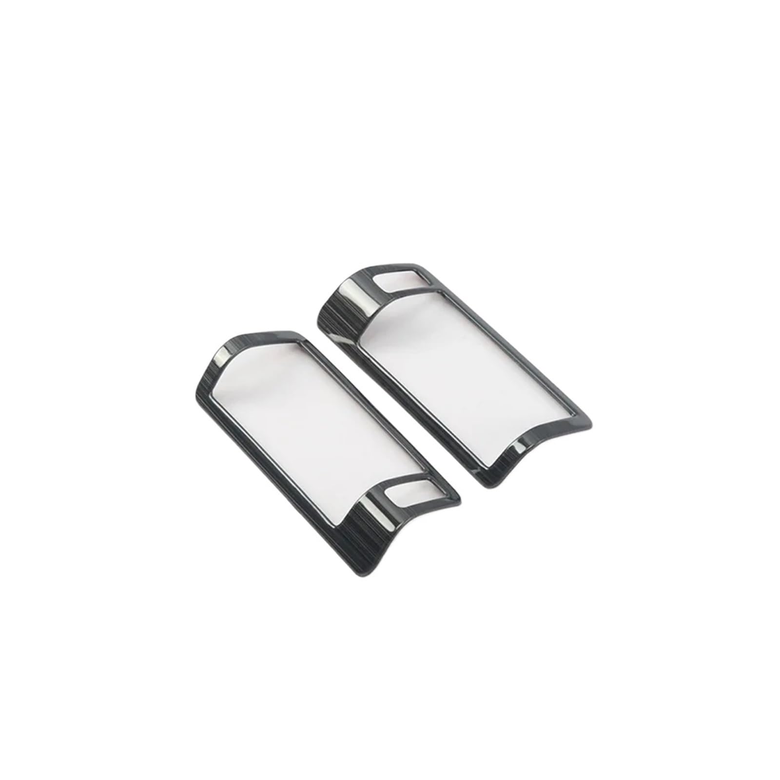 Center Air Conditioning Vent Modified Decorative Cover Column Rear Outlets Frame Compatible for Volvo XC90 XC60 S90 V90 V90CC(StainlessSteel Black,XC90)