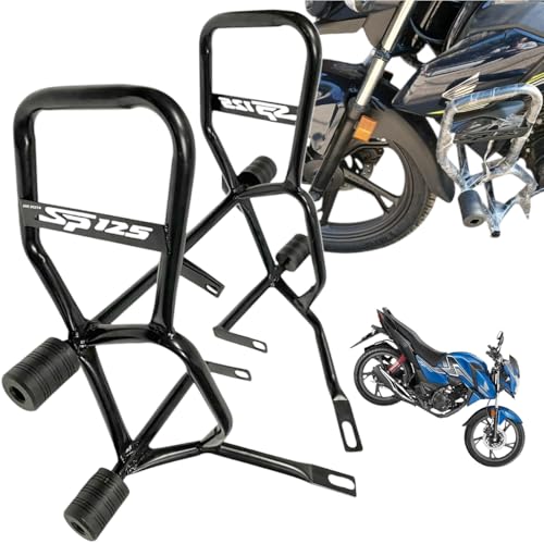 Image of Dhe Best Bike Accessories Crash Guard /Leg Guard Support Frame 4 Slider Black Suitable for Honda Shine 125 SP BS6
