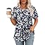 Navy Blue Flower