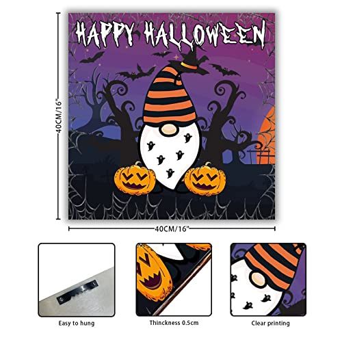 Panneau bois Happy Halloween, le cadeau idéal pour décoration de maison
