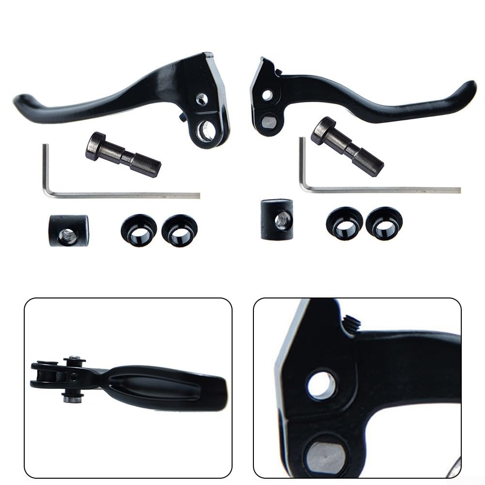 QOXEZY Leva del freno per bici, maniglia del freno a disco idraulica, per GOODTASTE, XOD, LiTing, Jiazhu Power Off, 120 mm/103 mm, Nero