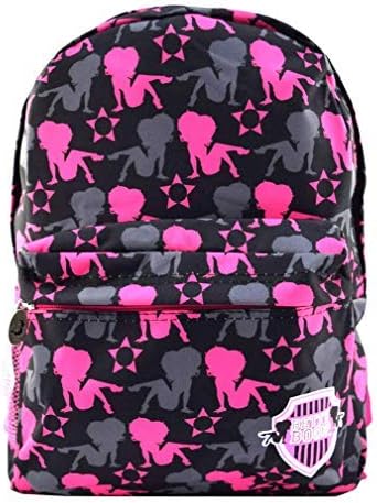 Betty Boop Microfiber Large Backpack16 Pink face signature