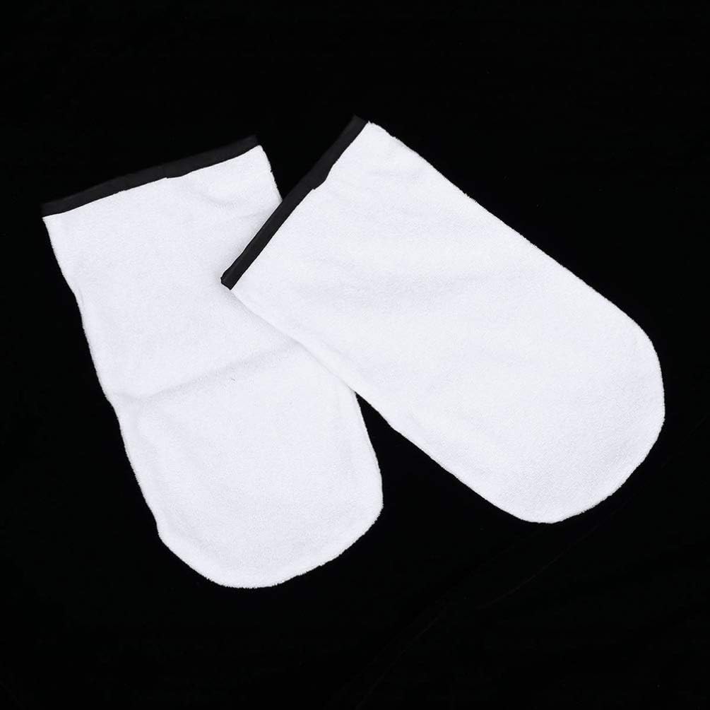 Beaupretty 1 Pair Paraffin Wax Gloves Moisturizing Paraffin Bath Mitts Microfiber Soft Thermal Gloves for Wax Treatment Heat Therapy Spa