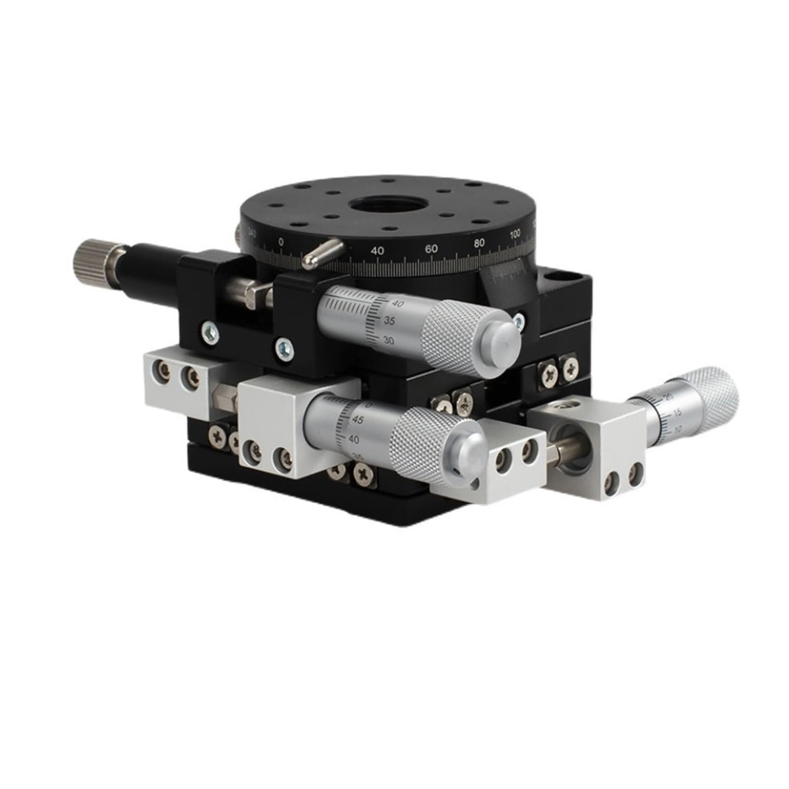 IGNVXMGKP XYR Axis 60mm LS60-L LS60-LM Micrometer Manual Trimming Platform Translation Table and Rotary Table Cross Rail(LS60-LM)
