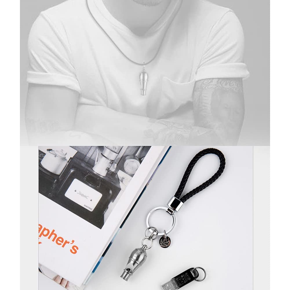 Trillerpfeife Metall Tillerpfeife Notfallpfeife Outdoor Survival Whistle Lightweight Treble Pfeife Notfalllegierung Whistle Sportpfeife Kein Bead Cavity Design (Color : Silver)