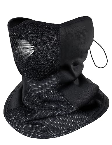 MELLIEX Winter Halbe Sturmhaube Herren & Damen, Atmungsaktive Multifunktionstuch Schlauchschal Warm Halstuch für Skifahren Laufen Radfahren