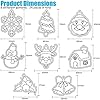 WILLBOND 24 Pieces Sun Catchers Craft Assorted Sun Catcher Kits for Art Window SunCatchers with 24 Pieces Suction Cups for Painting Crafts Christmas Home Decor Supplies #2