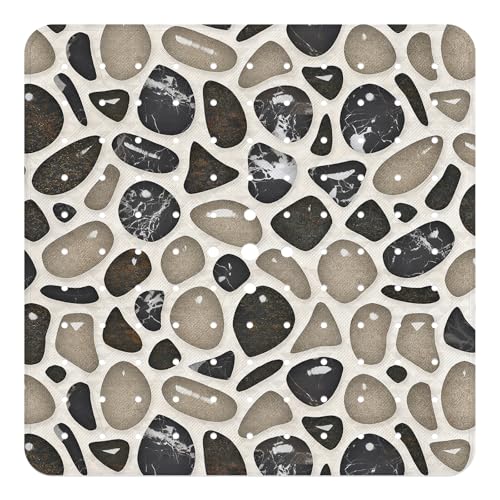 Duschmatte rutschfest 53x53cm - 100% BPA-frei - Antirutschmatte Dusche Duscheinlage & Badewanne Rutschmatte dusche schimmelresistent & maschinenwaschbar