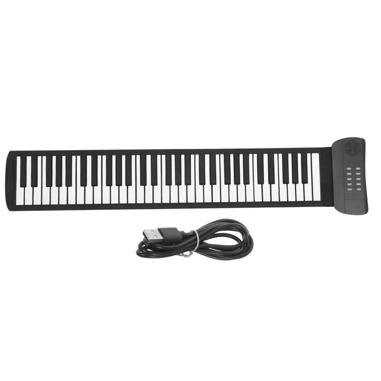 Didiseaon Pianoforte Elettronico Pieghevole Portatile 61 Tasti Altoparlante Integrato e Jack Cuffie, Tastiera Digitale Alimentazione a Batteria 1000 Mah Per Studio e Musica Ovunque