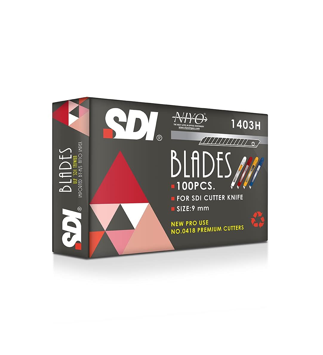 SDI The National Store SNAP Off Cutter Blades 9 mm 1403H, Pack of 100-image-29