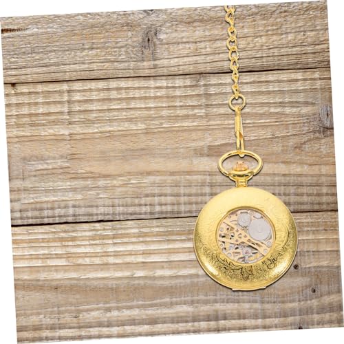 PACKOVE relógio de bolso com algarismos romanos relógio de bolso redondo romano Steampunk relógio me