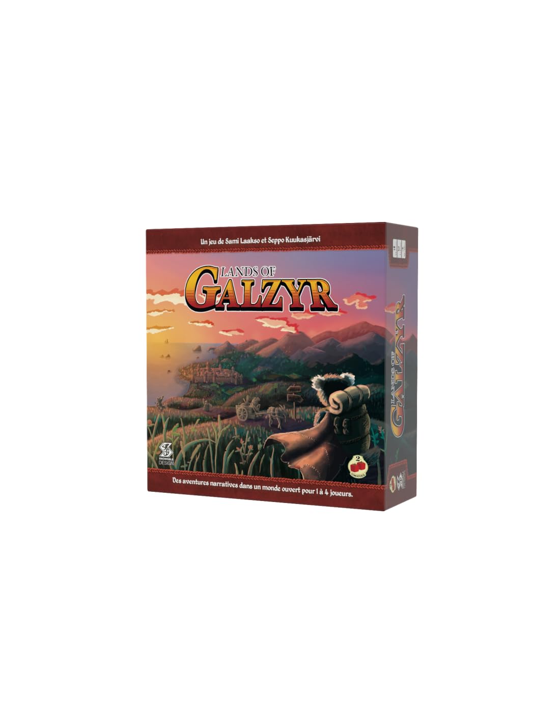 2 Tomatoes Games – Lands Of Galzyr (Französische Version) – Abenteuer-Brettspiel, 1-4 Spieler, Offene Welt, Fortlaufende Geschichten