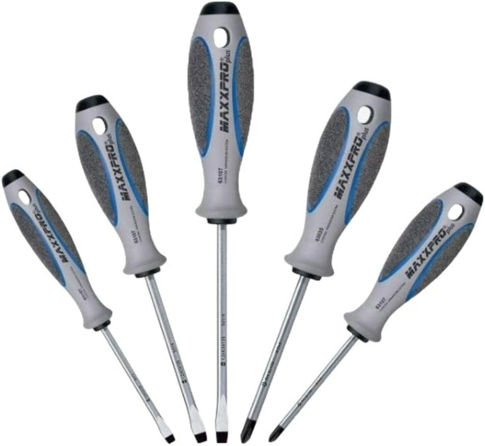 KNIPEX 5 Pc Screwdriver Set: 3 Slotted, 2 Phillips