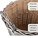 Wrenbury Log Basket for Wood Burner Indoor 30cm - Round Wicker Storage Basket - Kindling Basket Storage - Small Wood Basket for Logs - Log Store Indoors - Fireside Basket