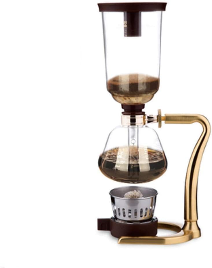 Cafetera Sifón Manual con Jarra de Vidrio y Resistente al Calor